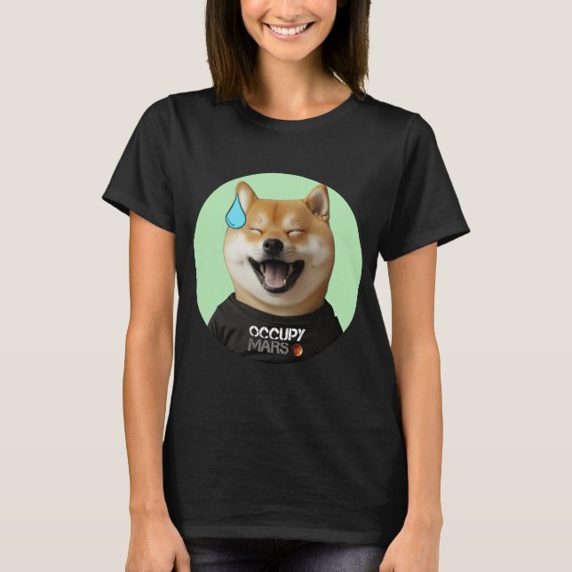 Doge Hund som DOGE Guy T Shirt (Framsida)