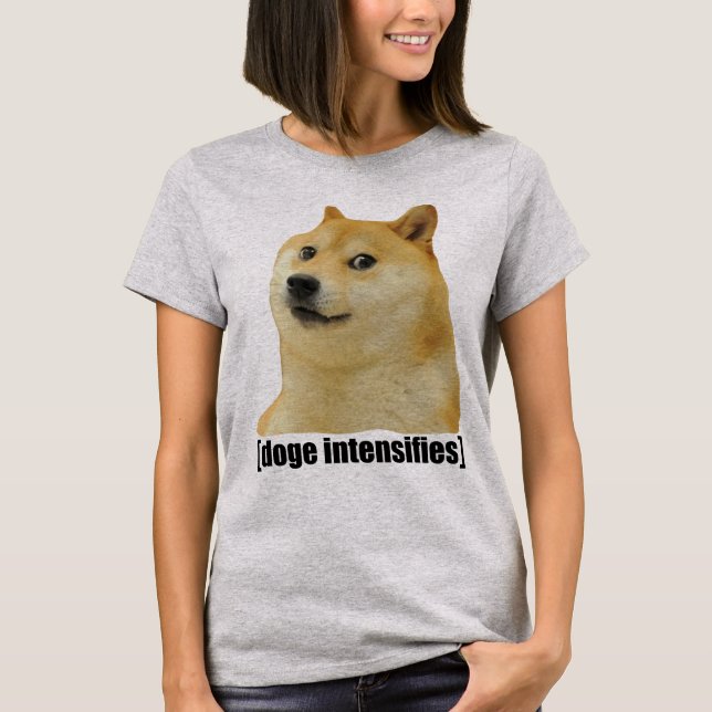Doge intensifierar meme Doggo Shiba Inu #Dogright T Shirt (Framsida)