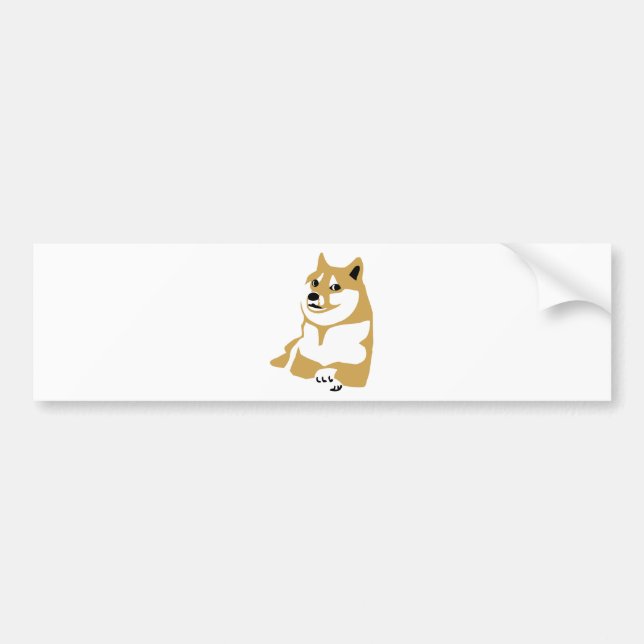 Doge - internetmeme bildekal (Framsidan)