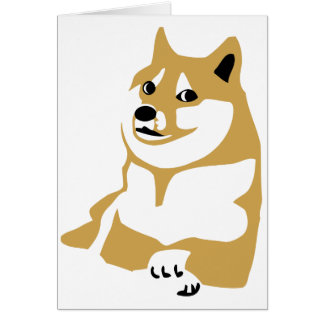 Doge - internetmeme hälsningskort