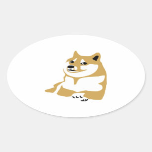 Doge - InternetPM Ovalt Klistermärke