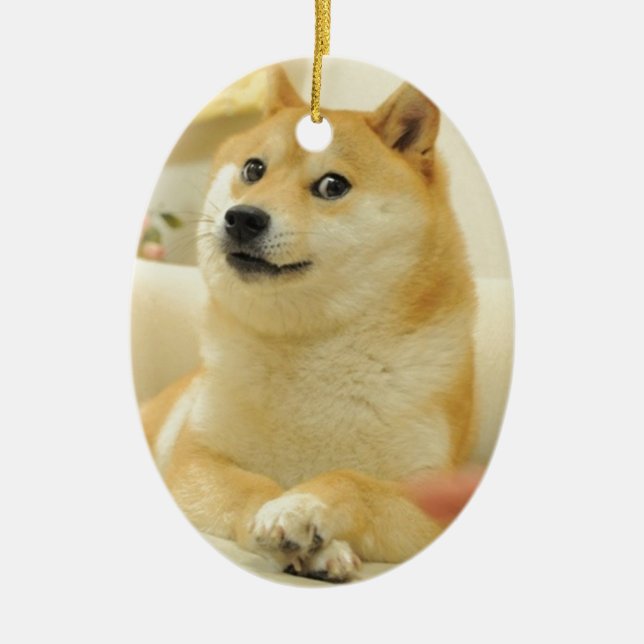 Doge Julgransprydnad Keramik (Framsidan)