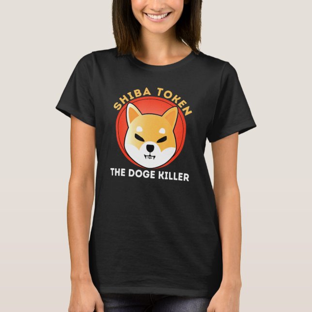 Doge Killer Shiba Inu Coin Crypto Shib Token H T Shirt (Framsida)