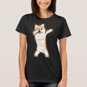DOGE-membranskjorta - DABBING SHIBA INU-hund T Shirt