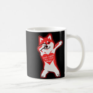 Doge Meme Alla Hjärtans Dag T-shirt - Dabbing Shib Kaffemugg