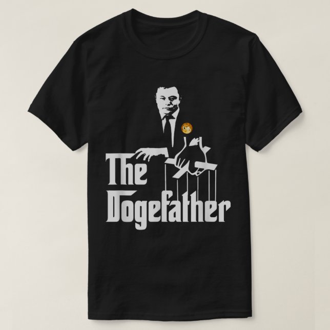 Doge Meme Crypto Boss Parodi Design T Shirt (Design framsida)