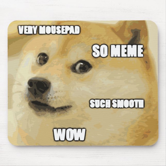Doge Meme Mousepad Musmatta (Framsidan)