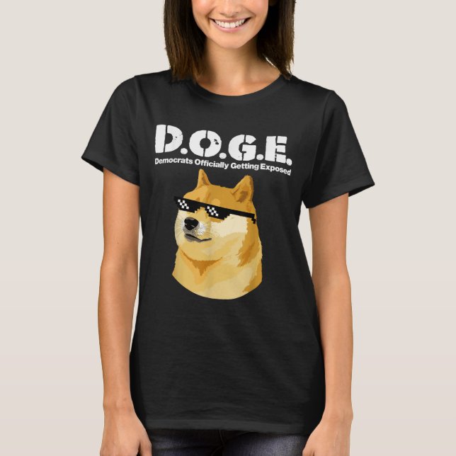 Doge Memors blir officiellt exponerade för D.o T Shirt (Framsida)