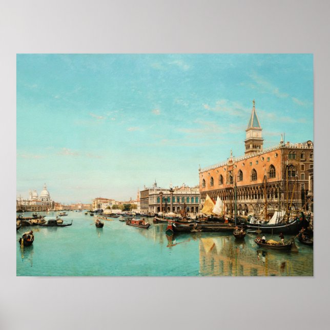 Doge-palatset och Piazza San Marco,  Poster (Framsidan)