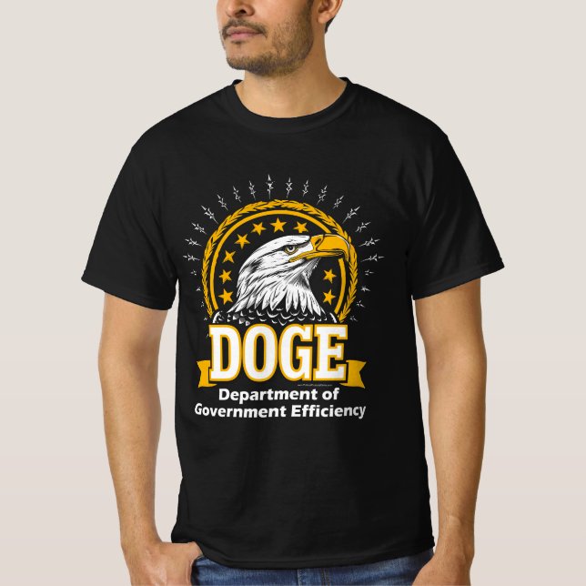 DOGE President Donald Trump 47th Funny Meme Quote T Shirt (Framsida)