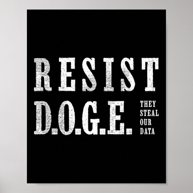 Doge Resist, t.ex. Poster (Framsidan)