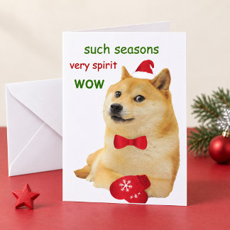 Doge Roligt Meme Helgkort