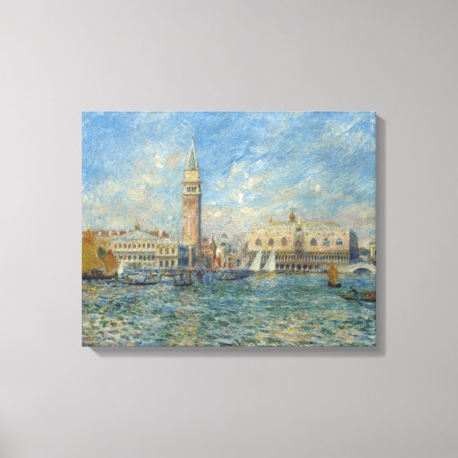 Doge:s palats, Venedig - Pierre-Auguste Renoir  Canvastryck (Framsida)