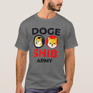 DOGE SHIB Army - Dogecoin Shiba Inu Coin Crypto M T Shirt