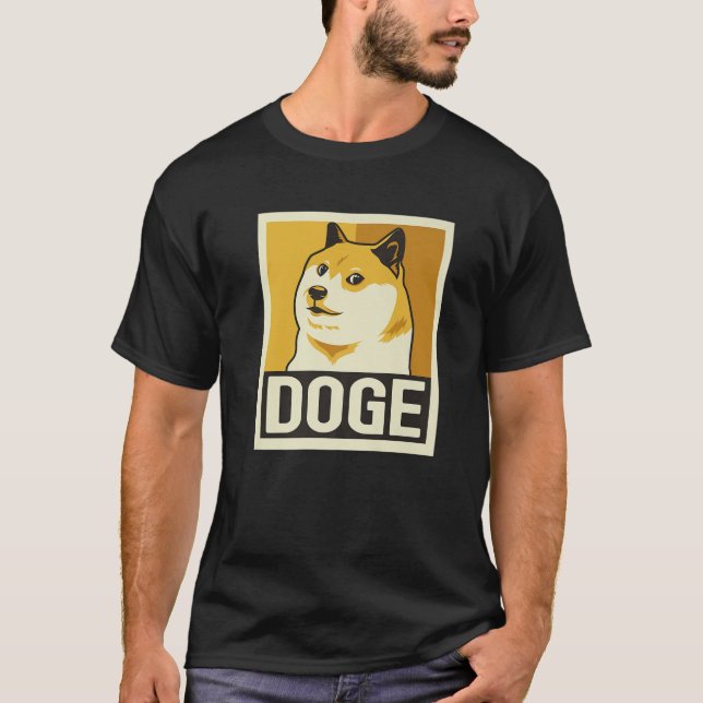 DOGE - Shiba Inu Hund T Shirt (Framsida)
