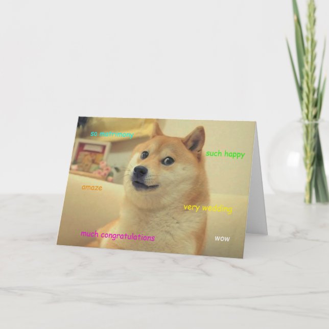Dogebröllopkort Kort (Framsida)