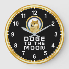 Dogecin Doge till Måne-Lagrar-marknaden Krypto-Hod Stor Klocka