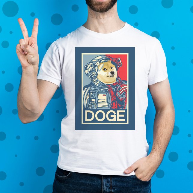 Dogecoin Astronaut doge till Måne Crypto Funny T Shirt (Skapare uppladdad)