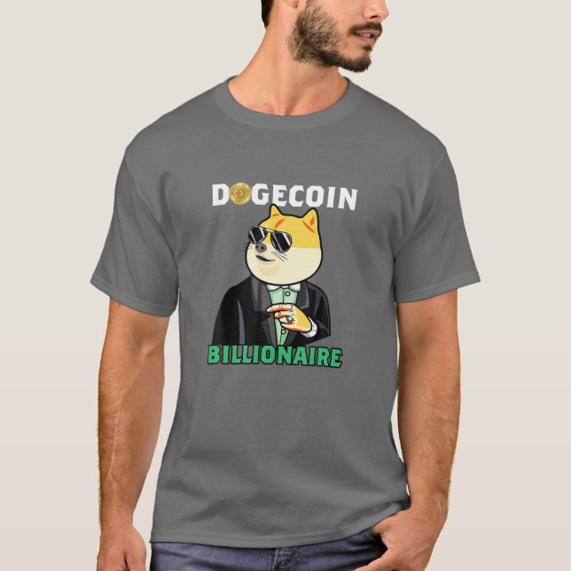 Dogecoin Billionaire T Shirt (Framsida)