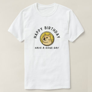 Dogecoin Birthday Gift Crypto Investor Memdesign T Shirt