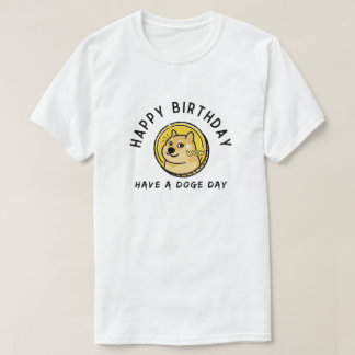 Dogecoin Birthday Gift Crypto Investor Memdesign T Shirt