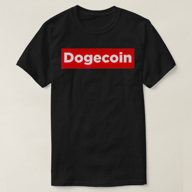 Dogecoin Coola Blockchain Cryptocurrency Doge Coin T Shirt (Design framsida)
