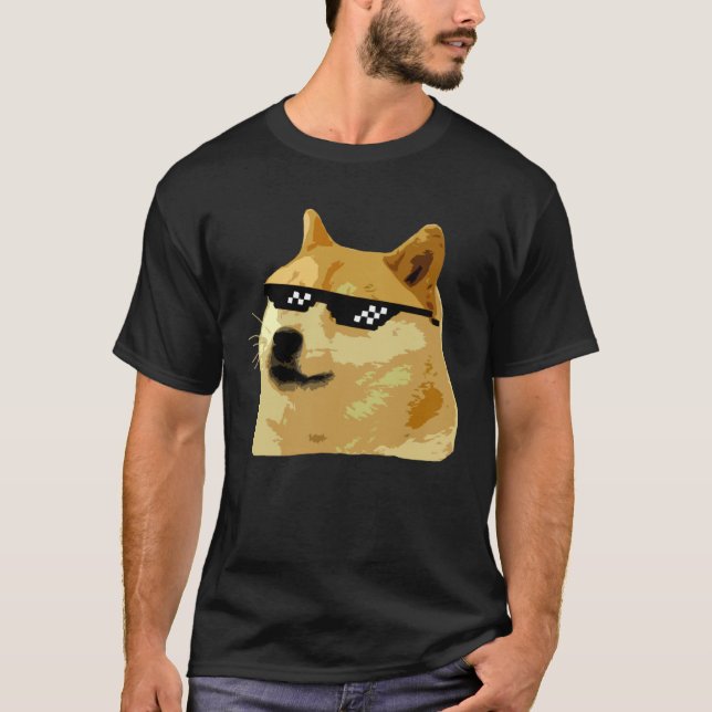 Dogecoin Crypto Dogecoin Shiba Inu T Shirt (Framsida)