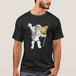 DOGECOIN DOGE COIN SHIBA INU HODL ASTRONAUT TILL T SHIRT