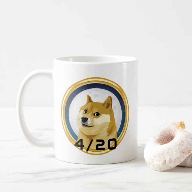 Dogecoin Doge Day 4/20 Lagrar Market Crypto Funny Kaffemugg (Med munk)
