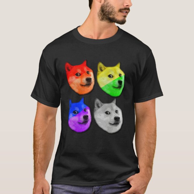 Dogecoin Doge Hodl Krypto Meme  DoGZilla S Inu T Shirt (Framsida)