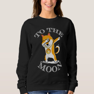 Dogecoin Doge Hodl till Måne Crypto Meme Dabbing T Shirt