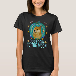 Dogecoin Doge Hodl till Måne Crypto Meme Dogecoi T Shirt
