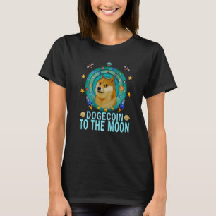 Dogecoin Doge Hodl till Måne Crypto Meme Dogecoi T Shirt