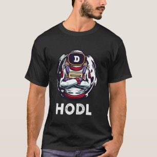 Dogecoin Doge Hodl till Måne Funny Dogecoin Astr T Shirt