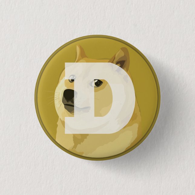 Dogecoin DOGE Knapp (Framsida)