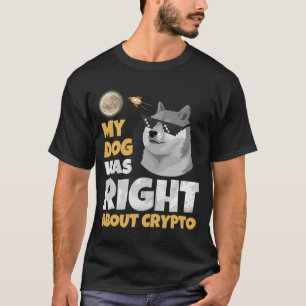 Dogecoin Dogecoin Coin Doge Crypto Manar Kvinnor T Shirt