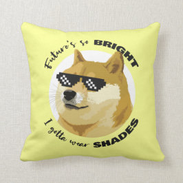 Dogecoin Future Sunglass Lagrar Market Crypto Kudde