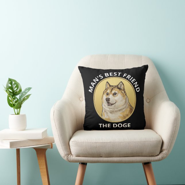 Dogecoin Hund Personlig Kudde (Stol)