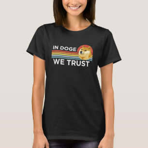 Dogecoin I Doge Vi Litar Krypto Mynt Hund Meme T Shirt