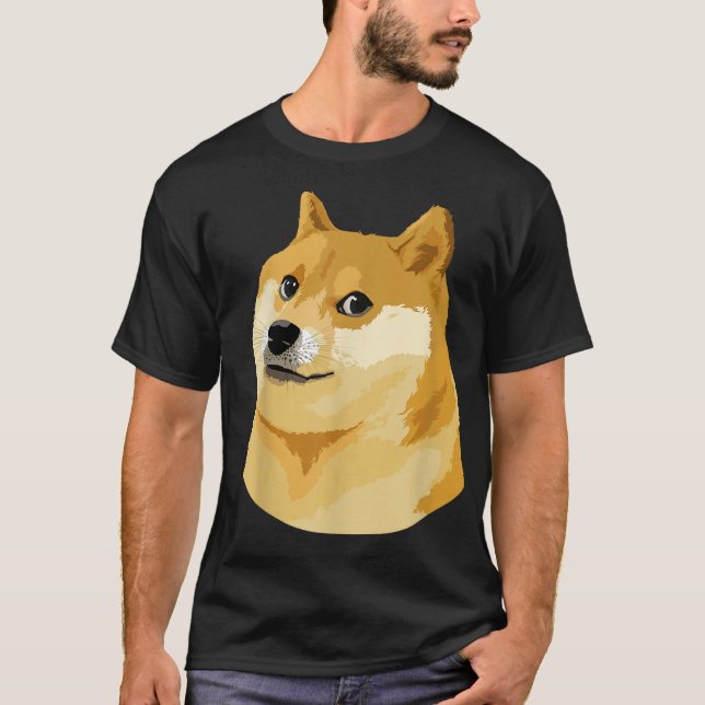 Dogecoin Just Doge  T Shirt (Framsida)