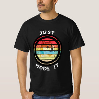 Dogecoin Just Hodl It Retro Design T Shirt