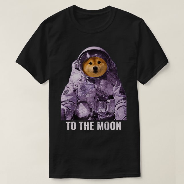 Dogecoin-premien för Dogecoin-Coolan till Måne T Shirt (Design framsida)