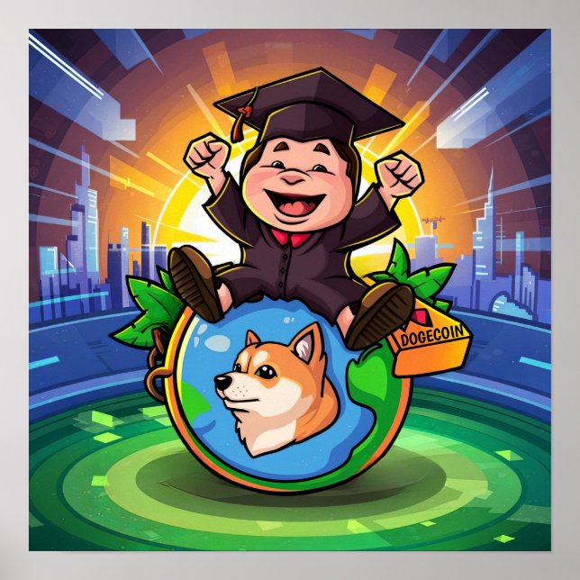 Dogecoin Studenten Poster (Framsidan)
