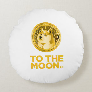 Dogecoin te the moon rund kudde