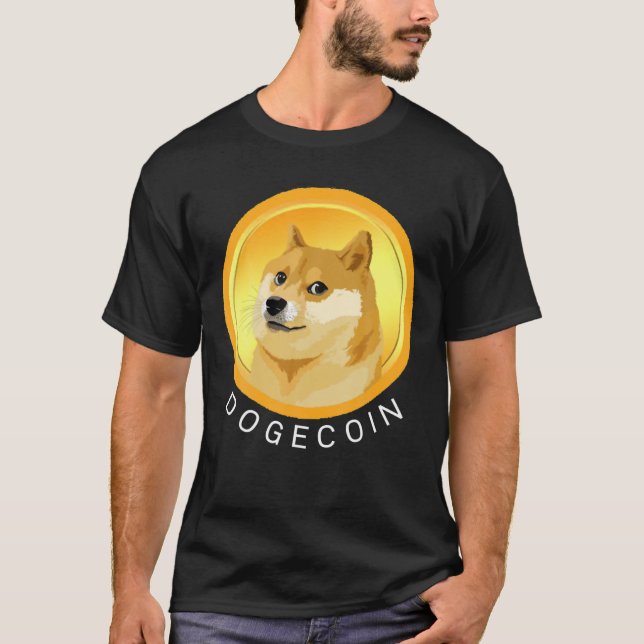 Dogecoin the Rolig hund Meme Coin Crypto Currency  T Shirt (Framsida)