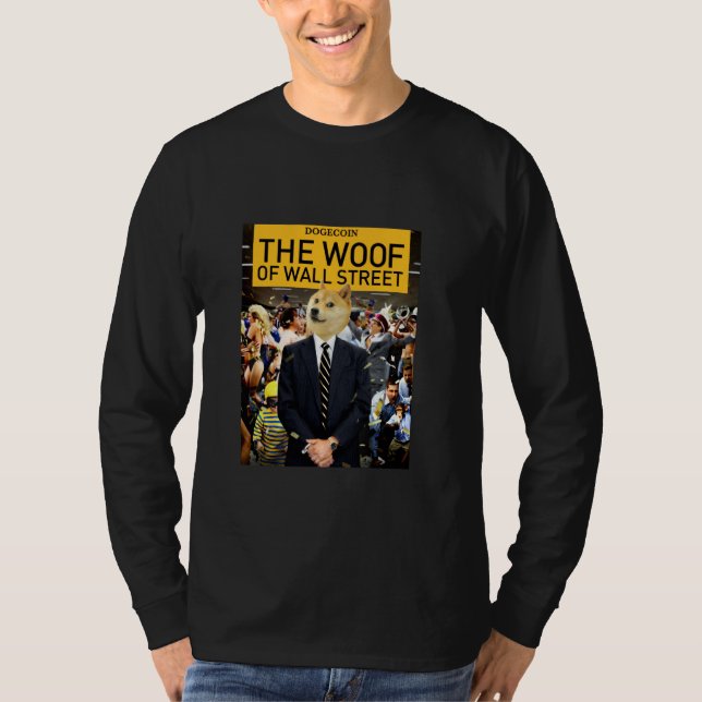 Dogecoin the Woof T Shirt (Framsida)