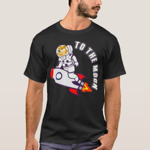 Dogecoin till Måne astronaut doge meme T Shirt