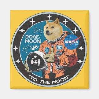 Dogecoin "till måne"-magnet magnet