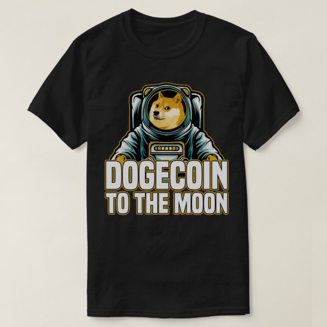Dogecoin till Måne Pullover T Shirt (Design framsida)
