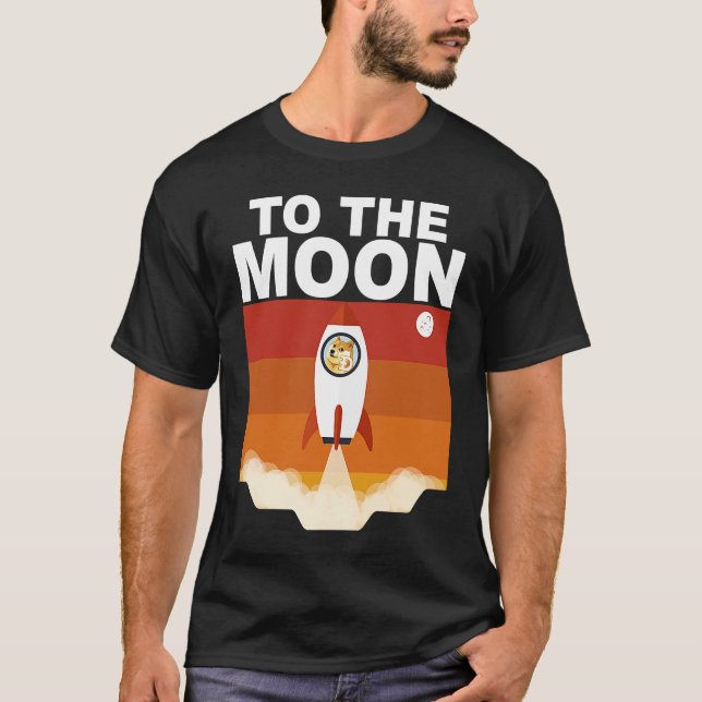 Dogecoin till Måne T Shirt (Framsida)